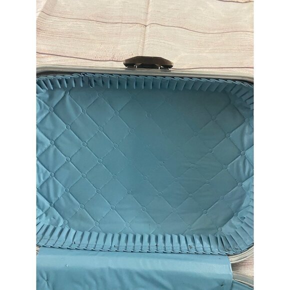 Vintage Boy's Blue Going To Grandma's Hard Shell Travel Case W/The Who 1989 Stic - Picture 10 of 11